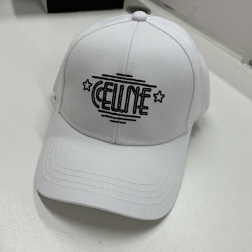 Celine white baseball cap